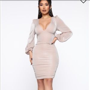 Looking in your eyes glitter mini dress